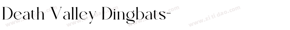 Death Valley Dingbats字体转换